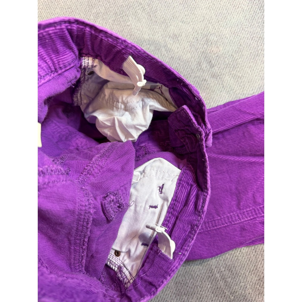 OshKosh Bgosh Girls Purple Corduroy Flare Pants Adjustable Waist Size 8 - Picture 2 of 7
